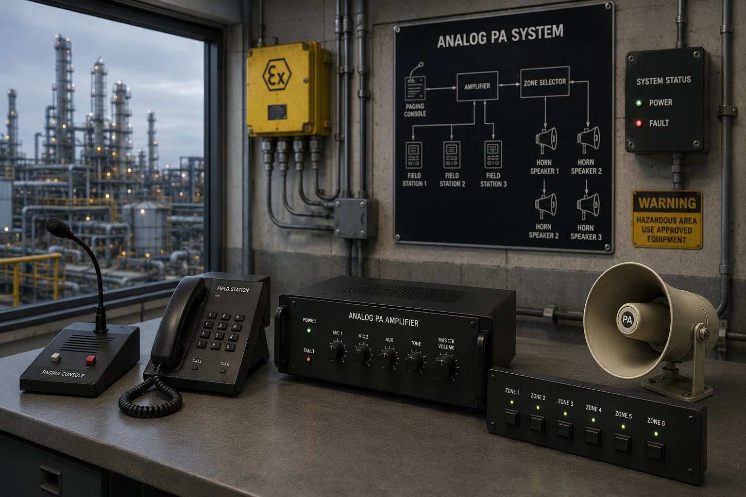 Analog PA System