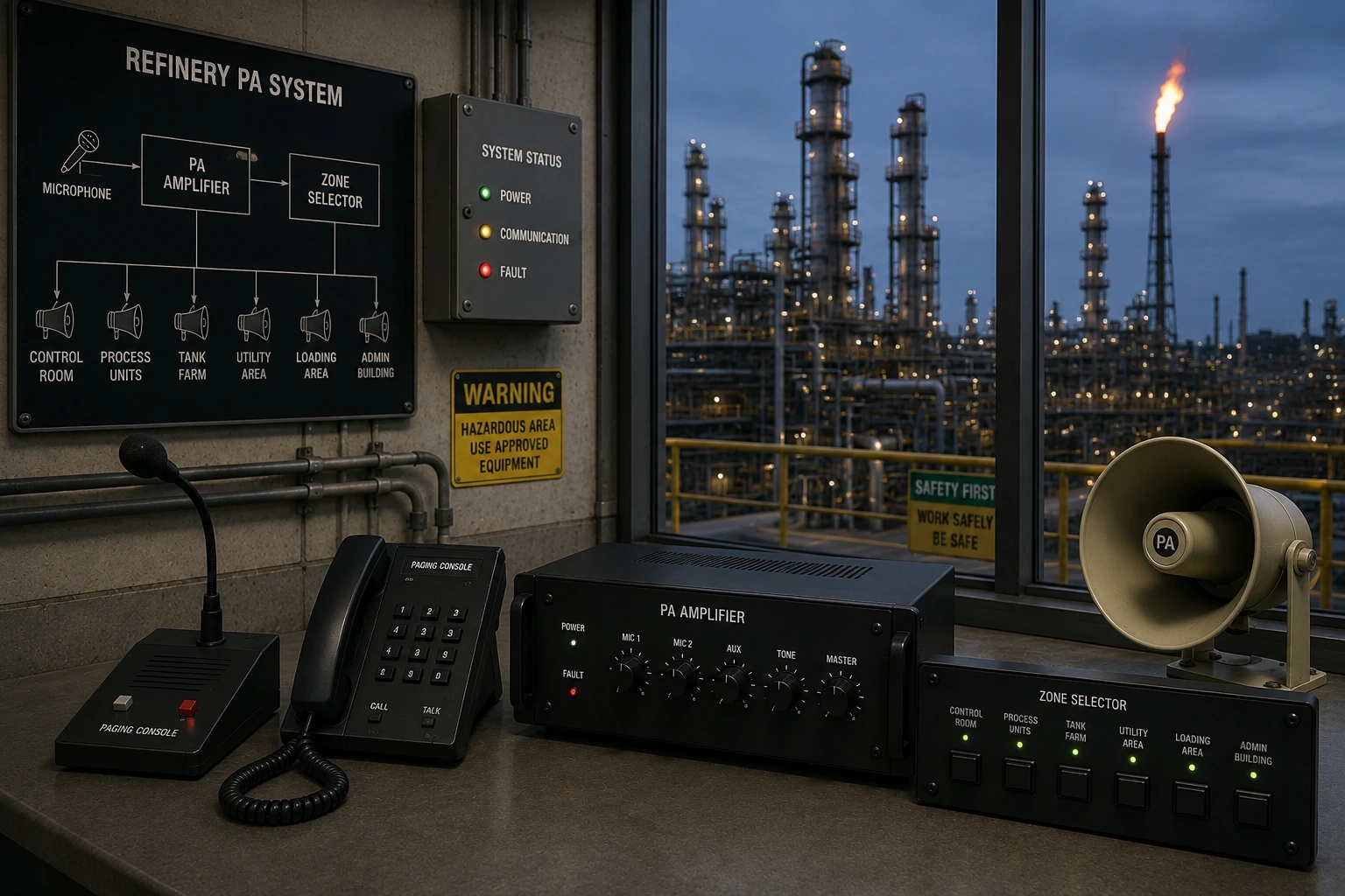 Refinery PA System